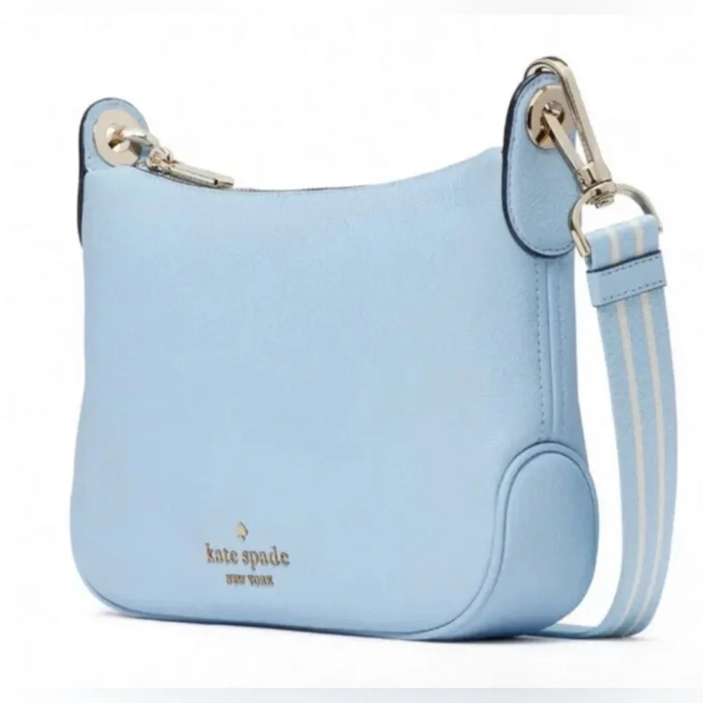 Kate Spade NWT Rosie Small Pebbled Leather Crossbody - Celeste Blue